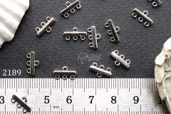 Коннектор-расширитель на 3 нити, 6х10 мм, №2189, 1 шт Коннектор-расширитель на 3 нити, 6х10 мм, №2189, 1 шт
