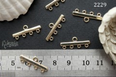 Коннектор-расширитель на 4 нити, 8х21 мм, №2229, 1 шт Коннектор-расширитель на 4 нити, 8х21 мм, №2229, 1 шт