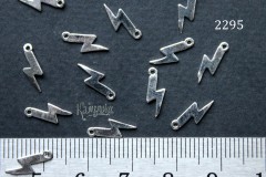 Подвеска "Молния" 4х10 мм, №2295, 1 шт Подвеска "Молния" 4х10 мм, №2295, 1 шт