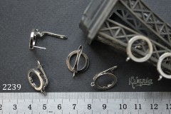 Швензы "Плоский круг" с английским замком №2239, 1 пара Швензы "Плоский круг" с английским замком №2239, 1 пара