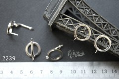 Швензы "Плоский круг" с английским замком №2239, 1 пара Швензы "Плоский круг" с английским замком №2239, 1 пара