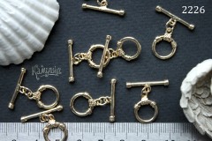 Застежка-тоггл "круг с рельефом" 11мм №2226 ,1шт Застежка-тоггл "круг с рельефом" 11мм №2226 ,1шт
