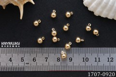 Подвеска "маленький шарик" 5х7 мм, №1707-0920, 1 шт Подвеска "маленький шарик" 5х7 мм, №1707-0920, 1 шт