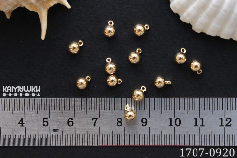 Подвеска "маленький шарик" 5х7 мм, №1707-0920, 1 шт