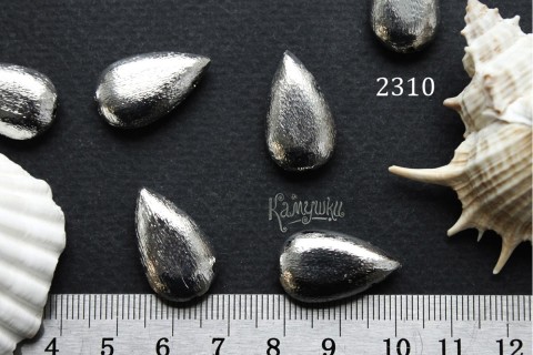 Бусина с тремя отверстиями "капля" 13х22 мм, №2310, 1 шт
