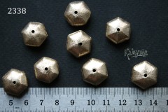 Бусина "объёмный шестигранник" 18 мм, №2338-0920, 1 шт Бусина "объёмный шестигранник" 18 мм, №2338-0920, 1 шт
