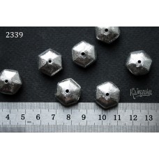 Бусина "объёмный шестигранник" 18 мм, №2339