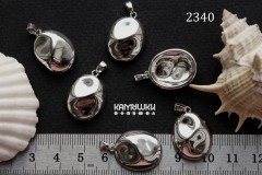 Подвеска "овал фигурный", 16х19 мм, №2340-0920, 1 шт Подвеска "овал фигурный", 16х19 мм, №2340-0920, 1 шт