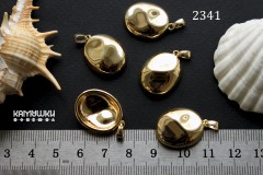 Подвеска "овал фигурный", 16х19 мм, №2341-0920, 1 шт Подвеска "овал фигурный", 16х19 мм, №2341-0920, 1 шт