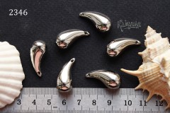 Подвеска литая "капля изогнутая" 23 мм, №2346-0920, 1 шт Подвеска литая "капля изогнутая" 23 мм, №2346-0920, 1 шт