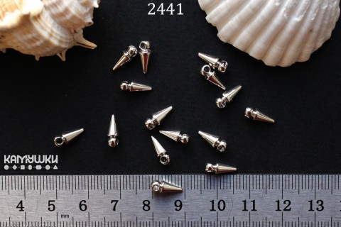 Подвеска "шип" 4х10 мм № 2441, 1 шт