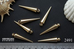 Подвеска "шип большой" 7х35 мм №2491, 1 шт Подвеска "шип большой" 7х35 мм №2491, 1 шт