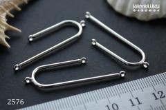 Коннектор крючок, 12х40 мм" №2576, 1 шт Коннектор крючок, 12х40 мм" №2576, 1 шт