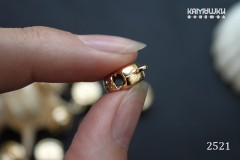 Подвеска  3D, "Ракушка круглая", 10 мм, №2521, 1 шт