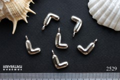 Подвеска объемные буквы, "L", 11х13 мм, №2529, 1 шт