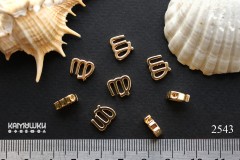 Подвеска зодиак "Дева", 8х10 мм, №2543, 1 шт