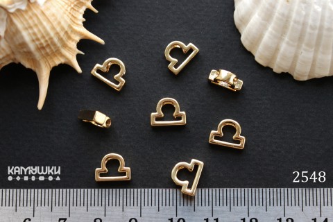 Подвеска зодиак "Весы", 8х10 мм, №2548, 1 шт