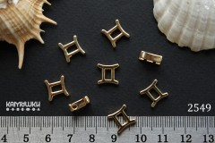 Подвеска зодиак "Близнецы", 9х10 мм, №2549, 1 шт Подвеска зодиак "Близнецы", 9х10 мм, №2549, 1 шт