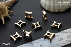 Подвеска зодиак "Близнецы", 9х10 мм, №2549, 1 шт Подвеска зодиак "Близнецы", 9х10 мм, №2549, 1 шт