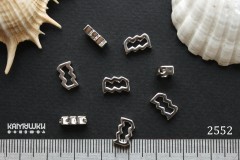 Подвеска зодиак "Водолей", 6х10 мм, №2552, 1 шт