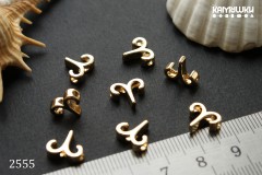 Подвеска зодиак "Овен", 9х10 мм, №2555, 1 шт Подвеска зодиак "Овен", 9х10 мм, №2555, 1 шт