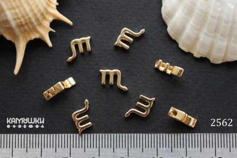 Подвеска зодиак "Скорпион", 6х10 мм, №2562, 1 шт