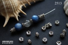Рондель с фианитами, 2х4 мм, №2513, 1 шт Рондель с фианитами, 2х4 мм, №2513, 1 шт