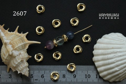 Бусина-рондель "витое колечко", №2607-0920, 1 шт