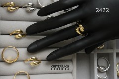 Кольцо безразмерное "обнимашки", №2422, 1 шт