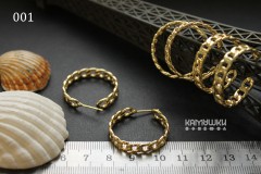 Швензы-гвоздики "Цепочка" 26 мм,  №2611-0920, 1 пара