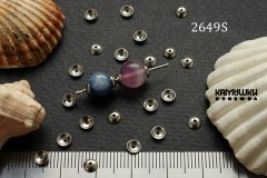 Шапочка гладкая 4 мм сталь, №2649S-0920, 1 шт