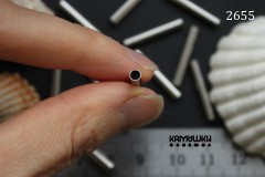 Бусина "трубочка" 20 мм сталь, №2655S-0920, 1 шт Бусина "трубочка" 20 мм сталь, №2655S-0920, 1 шт