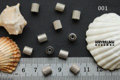 Бусина-цилиндр с насечками 6х7 мм сталь, №2659S-0920, 1 шт Бусина-цилиндр с насечками 6х7 мм сталь, №2659S-0920, 1 шт