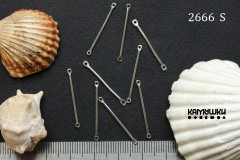 Коннектор цилиндрический "палочка" 25 мм, сталь, №2666S-0920, 1 шт Коннектор цилиндрический "палочка" 25 мм, сталь, №2666S-0920, 1 шт
