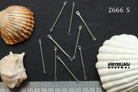 Коннектор цилиндрический "палочка" 25 мм, сталь, №2666S-0920, 1 шт