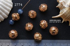 Бусина-рондель "завитушки" 11,5х12 мм, №2774-0920, 1 шт