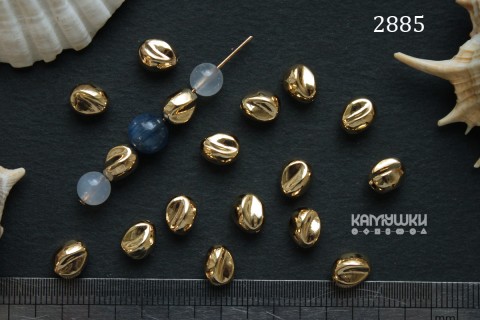 Бусина фигурная "зернышко", 6х8 мм, №2885, 1шт