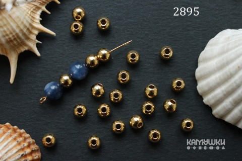Бусина-шар 6 мм, №2895-0920, 1 шт