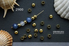 Бусина-шар с широким отверстием 4х5 мм, №2900-25, 1 шт Бусина-шар с широким отверстием 4х5 мм, №2900-25, 1 шт