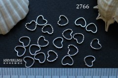 Коннектор "сердечко" 6х8 мм, №2766-4, 1 шт Коннектор "сердечко" 6х8 мм, №2766-4, 1 шт