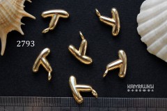 Подвеска объемные буквы, "Y", 12х14 мм, №2793, 1 шт Подвеска объемные буквы, "Y", 12х14 мм, №2793, 1 шт