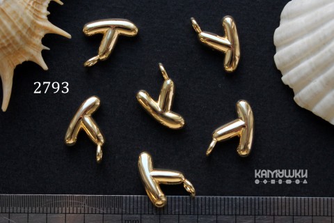 Подвеска объемные буквы, "Y", 12х14 мм, №2793, 1 шт