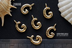 Подвеска объемные буквы, "G", 11х14 мм, №2808, 1 шт Подвеска объемные буквы, "G", 11х14 мм, №2808, 1 шт