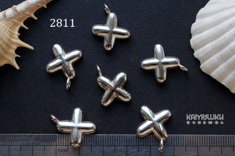 Подвеска объемные буквы, "X", 18х18 мм, №2811, 1 шт
