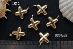 Подвеска объемные буквы, "X", 18х18 мм, №2812, 1 шт