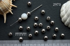Бусина-шар 6 мм, №2973-0920, 1 шт