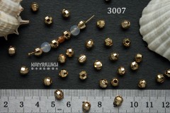 Бусина-шар граненый 6 мм №3007, 1 шт