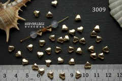 Бусина "сердечко" 3х6 мм, №3009, 1 шт Бусина "сердечко" 3х6 мм, №3009, 1 шт