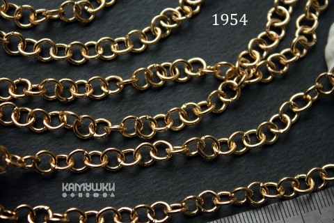 Цепь средняя "кольцо 6 мм" №1954, отрезок 50 см