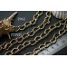 Цепь крупная фигурная "Сердца", звено 10х16 мм, №2962-0920, отрезок 25 см